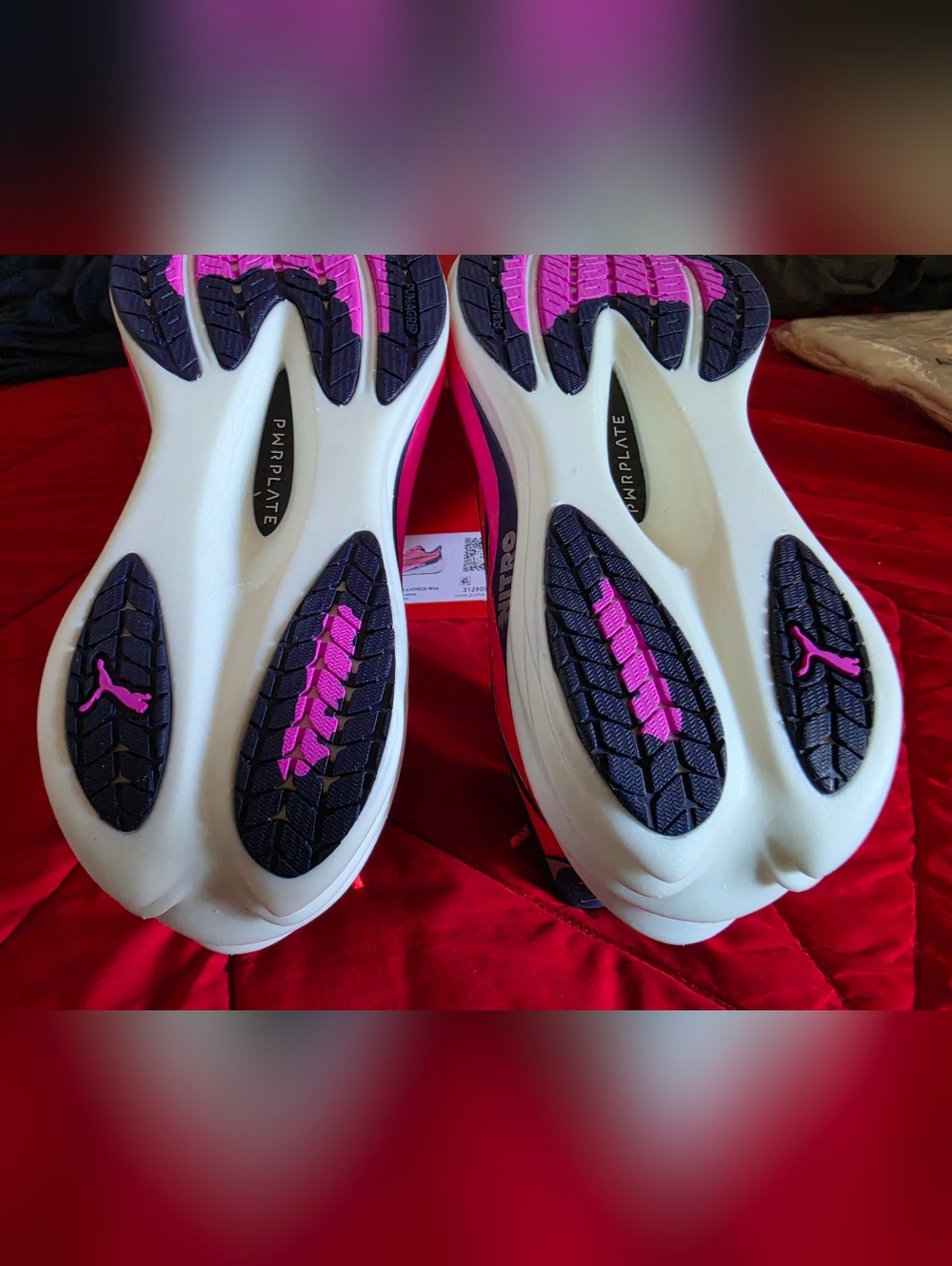 Puma FIRE! NIB! x HIROX Deviate Nitro 4 in Pure Pink Puma White. Sz 6. R2S!! - Picture 14 of 15